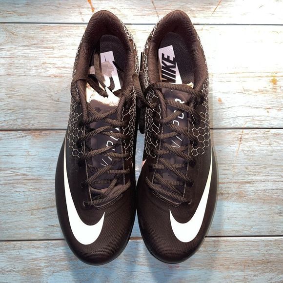 📦 New Nike Lunar Vapor ULTRAFLY Elite 2 Baseball Cleats AO7946 010 - Picture 3 of 3